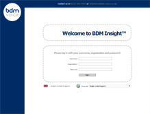 Tablet Screenshot of bdm-insight.co.uk